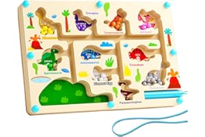 VQEOEOT Gioco Montessori Magnetico, Magnetico Bambini, Labirinto Magnetico Colorato con Numeri, Imparare i Colori Gioco di Conteggio Ordinamento, Palline Magnetiche Colorate, Regalo per Ragazze Ragazzi