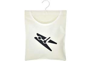 FZSECRIU Sac à Pinces à Linge avec Crochets, Panier à Pinces à Linge Suspendu