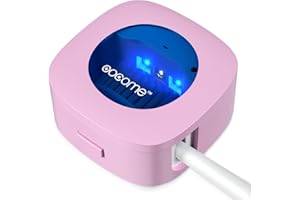 ‎OOCOME OOCOME UV-Desinfektionsgerät für Zahnbürsten mit Halter, tragbarer Zahnbürsten-Sterilisator zur Tiefenreinigung, Zahnbürstenreinigerhalter mit Aufkleber, Organizer für Reisen, Familie, Rose