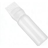 Mirenko Haaröl Applikatorflasche, Karottenkamm-Applikatorflasche, 150 ml, weißer Haarfärbepinsel, Haarölflasche, Farbshampoo