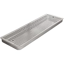 Vassoio Antigoccia Beaumont In Acciaio Inox - 300x150x23mm, Bianco, Ideale Per Bar E Casa - Foto 9