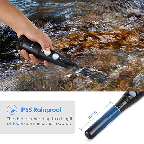 INTEY Handliche Handheld Pro Pointer Pinpointer Metalldetektor Wasserdicht IP65 mit einer klappbaren Schaufel und Tragetasche - 4