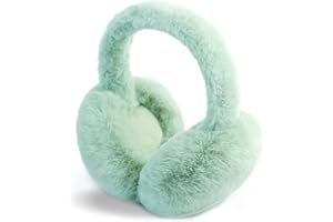 SEYUFN Warmes Ohrenwärmer Damen Faltbare Flauschige Plüsch Ohrenschützer Winter Outdoor Bequem Ohrwärmer Teenager-Mädchen Stylische Ohrbedeckungen