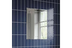 ARTIS Bathroom Mirror Bevelled Frameless Luxury Rectangle Wall Mounted 450 x 600mm