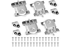 ADERTOS 4 Paires de Roues de Remplacement pour Porte Coulissante de Placard et Garde-robe