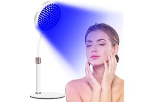 HOTTOERAK Lumière Rouge Thérapie, 7 Couleurs Red-Light-Therapy avec Minuterie, 100LEDs Luminothérapie Visage pour la Beauté de la Peau