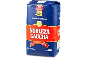 YERBOX Yerba Mate Tè Nobleza Gaucha Tradizionale 0.5 kg + Campione Regalo (40g): Ricco di antiossidanti e vitamine, accelera il metabolismo, senza zucchero | Argentina