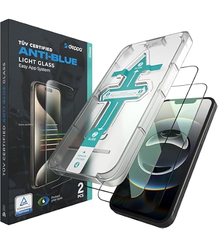 Protection écran Verre Trempé NIMASO Pour IPhone 16/15 (6.1") - 2 Pack, Installation Facile Sans Bulles, Résistance 9H Militaire