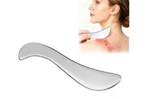 BUTBU Gua Sha-verktyg, rostfria stål GuaSha skrapningsmassagestenverktyg, massageskrapa för mjuk vävnadsmobilisering, fysisk