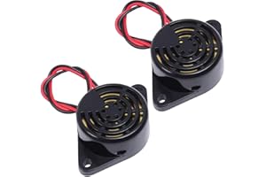 DONGKER 2PCS Summer Alarm Elektronischer Piepton Summer DC 3V 12V 24V Aktiver Piezo Summer 100dB Ton Alarm Ringer Dauerton
