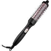 Dyaucwpo Thermal Brush, Round Warm Brush, Thermal Brush | Curling Brush, Electric Round Ceramic Hair Styling Comb, Curling Ir