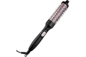 Dyaucwpo Spazzola ad Aria Calda, Spazzola Termica, Thermal Brush, Spazzola Calda in Tormalina Ceramica, Arricciacapelli Rotonda Elettrica Riscaldata, per Capelli Voluminosi, Asciuga e Modella
