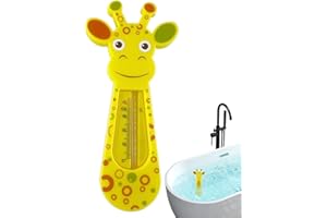 ANCSTTU Thermomètre De Baignoire Girafe, Thermomètre De Bain Sécurité Bébé Thermomètre De Baignoire Pour Bébé Thermomètre Bébé Baignoire Thermomètre Température De L'eau Pour Le Bain Et La Natation De Bébé