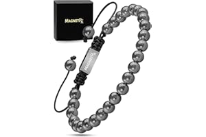 MagnetRX® Hematite Magnetic Bracelet - Beaded Magnetic Hematite Bracelets