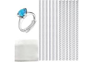 GHEART Ajusteurs pour Bagues, Réducteurs Bagues Invisible, Ring Sizer Adjuster avec un 2 Chiffons de Polissage, 1mm/3 mm Régleurs de Taille de Bague pour Bagues Lâches, Longueur 10cm, 12 Pcs