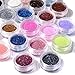 Ayliss® 24Colours Nail Art Glitter Powder Dust Shimmer Tips Decoration