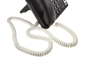 KENABLE Teléfono Auricular Spire RJ10 Clavija a RJ10 Clavija Cable Cable Blanco 5 m [5 metros/5m]