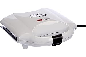 ‎KALORIK Team Kalorik Sandwichmaker mit dreieckigen antihaftbeschichteten Backplatten, 750 W, weiß, TKG SM 1010 W