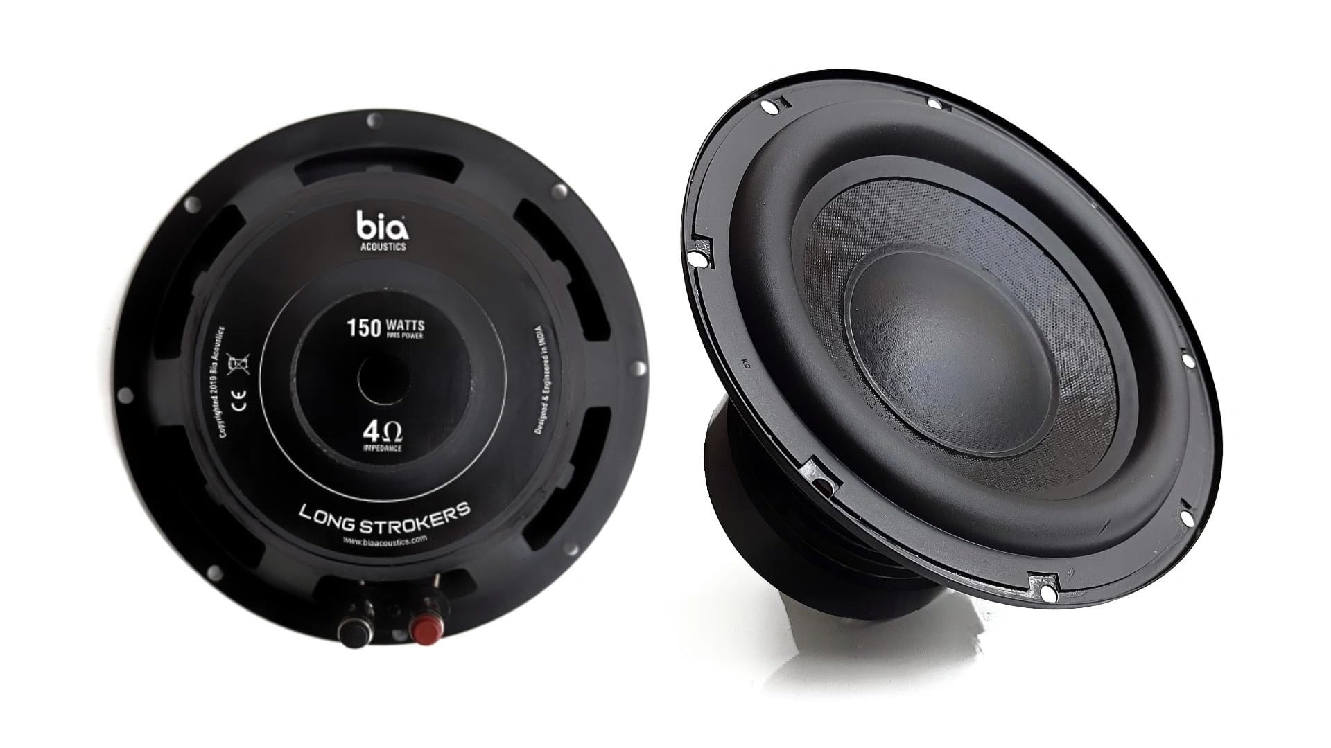 BIA Acoustics 8 Inch Subwoofer Long Strokers 150W 4ohm for Hometheatre & Car BassTube