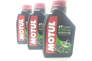 AER MOTO SPARE PARTS 3 litres d'huile moteur pour moto 4T Motul 5100 10W50 Technosynthese Synthétique 3 l