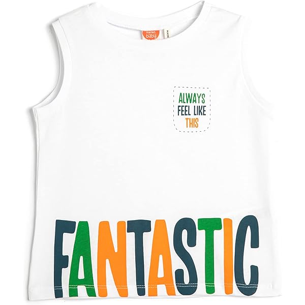 Débardeur Bébé Garçon Koton - 100% Coton - Col Rond - Taille 3-4 Ans - Blanc