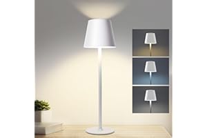 Jueholla Lamparas de Mesita de Noche sin Cable, Lámpara LED Recargable con Batería 5200mAh, IP54, Puerto de Type-C, Lampara de Mesa LED Recargable para Dormitorio, Bar, Terraza