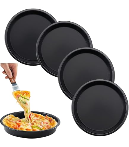 5 Stück Pizzableche 340x450x25mm Pizzablech Pizza Blaublech Backblech Eckig 5 Stück Pizzableche 340x450x25mm Pizzablech Pizza Blaublech Backblech Eckig