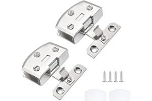 JULIYEH 2 Piezas Bisagra de Vidrio de Aleación de Zinc, Kit de Bisagra de Puerta de Vidrio Bisagra de Puerta Antioxidante Bisagra Giratoria Robusta Clip de Puerta para Vidrio de 5-8 mm de espesor