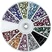 Nail Art Rhinestone Pack 1200 Premium Quality Gemstones - Rhinestone Deco With Wheel