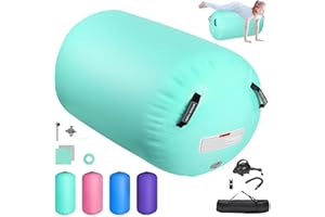 AIRTRACK MATTE Air Roller Inflatable Tumbling Gymnastics Mat Air Roll Barrel Tumble, 100/120cm Yoga Gymnastics Fitness Roll