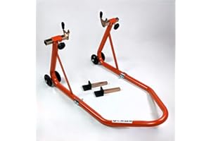 CAISER Caballete elevador universal para eje trasero moto 365 kg con 2 juegos de acoples