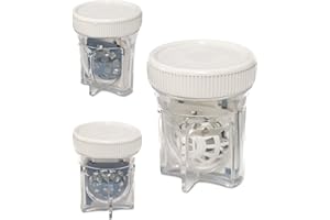 SPORTS WORLD VISION 3PC Custodia per lenti a contatto sclerali Custodia protettiva ventilata facile da trasportare, contenitore la delle lenti a contatto a forma di barilotto per l'uso quotidiano