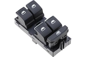 LEDFEWAG Interrupteur Commande lève vitre Bouton maître Console pour Auto 5G0959857C Compatible Pour Golf 7 MK7 Touran Tiguan Carfter