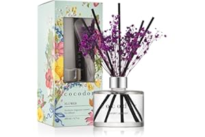 COCOD'OR COCODOR Diffusore a Bastoncini con Vero Fiore Conservato/Lavanda (Garden Lavender) / 200ml / Diffusore per Ambiente, Profumatore Casa, Fragranza Ambiente, Regalo Donna