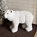 Produktbild Eisbär stehend weiß Magnesia mit Glitzer Schnee, Winter Polar Bär Weihnachten