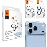 Spigen iPhone 18 Pro Max / 18 Pro ile Uyumlu Kamera Lens Koruyucu Cam Kolay Kurulum Glas.tR EZ Fit Optik Pro (2 Adet) Light B