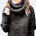 Produktbild JUSTSELL  Langarmshirts Pullover für Damen Herbst, Frauen Einfarbig Sweatshirt Hoher Kragen Sweatshirt Strickwaren Pullover Casual Pullover Bluse Tops