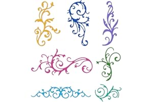 ‎DELORIGIN DELORIGIN Stanzformen Mit Retro Rankenblumen Rand Kartenrahmen Stanzschablone Hochzeit Dekoratives Randmuster Prägeschablonen Für Die Selbstgemachte Kartenherstellung