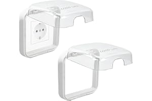 MONGTSAMZ Cubierta Toma Corriente, 2 Piezas Cubre Interruptor Tapa de Enchufe Tipo 86 Impermeable Caja Enchufes Pared Cubierta de Interruptor Autoadhesivo para Baño Cocina Dormitorio y Exterior, Transparente