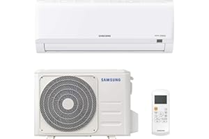Samsung Clima AR30 Malibu, Climatizzatore Monosplit in pompa di calore, 9000 BTU, GAS R32, AR09TXHQBWKNEU+AR09TXHQBWKXEU, [Classe di efficienza energetica A++/A+]