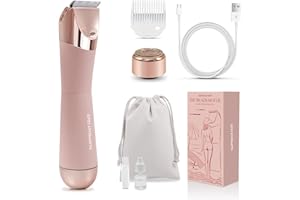 ‎SUPRENT SUPRENT Bikini-Trimmer für Damen, Körperhaarentfernung, schmerzloser Schamhaarschneider für Damen, Bikini, Arme, Beine, Achselhöhlen, wiederaufladbar, für Damen, wasserdicht, nass und trocken