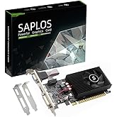 SAPLOS GT 730 Scheda Video, 4GB, DDR3, 128 Bit, VGA DVI HDMI, Low Profile Scheda Grafica for PC, Save Case Space, Low Power,