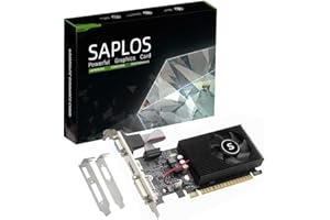 SAPLOS GT 730 Scheda Video, 4GB, DDR3, 128 Bit, VGA DVI HDMI, Low Profile Scheda Grafica for PC, Save Case Space, Low Power, PCI Express x16, 2K Support(Versione Fermi)