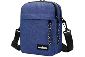 MOCOCITO Bolso Bandolera Hombre Casual Pequeño con Bolsillos Y Cremallera - Perfecto Regalo