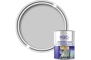 HQC Weather Shield Dove Grey Smooth Masonry Paint | 1L in 30+ Colours | Storm Proof, Scrub Resistance | Weatherproof Technology Designed with Acrylic Resin for Ultimate Protection