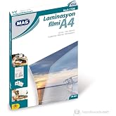 Mas Laminasyon Filmi- 125 Mikron A4 100'l&uuml; Paket