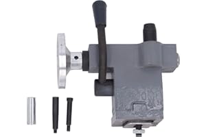 FOUF Mini Metal Lathe Machine, Mutiple Use Lathe Tailstock Replacement High Accuracy Lathe Rear Center Tailstock Mini Lathe Tailstock Rear Center Mount Tailstock Accessories with Handle and Screw