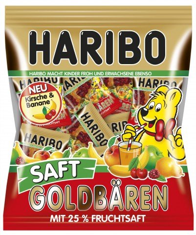 Preisvergleich Produktbild Haribo Saftgoldbär Mini, 5er Pack (5 x 220g)
