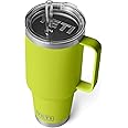 YETI Rambler 30 oz Tumbler with Handle and Straw Lid, 1.03L Capacity, Stainless Steel, Double Wall, Sweatproof, Insulated Straw Tumbler, Greenish Yellow
