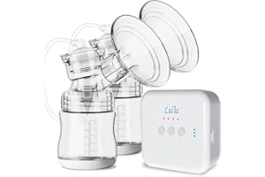 Extractores de leche, Lulia Sacaleches Eléctricos Doble PortáTil Recargable Multiples Niveles y Modos de Succión, Sacaleches Protector de reflujo de viaje y hogar Nivel sin BPA